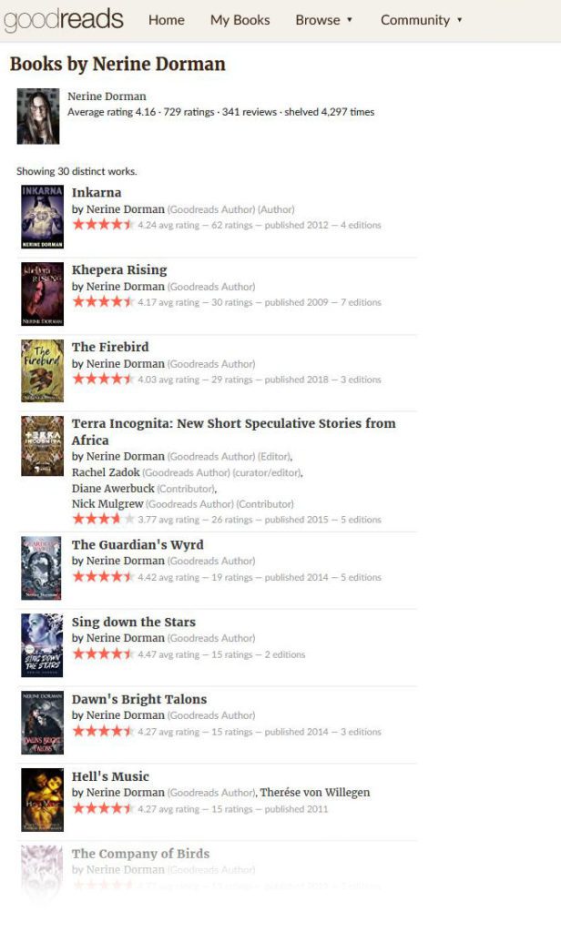 Nerine Dorman on Goodreads